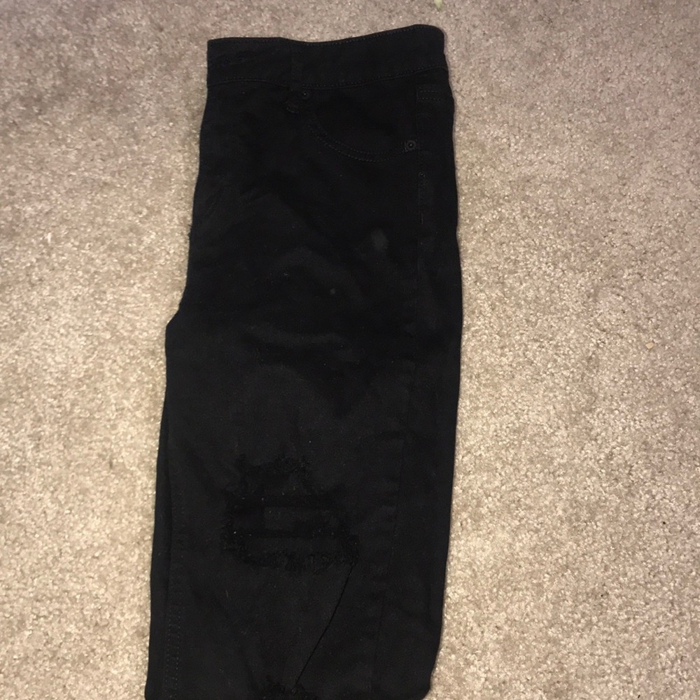 High waisted skinny jeans